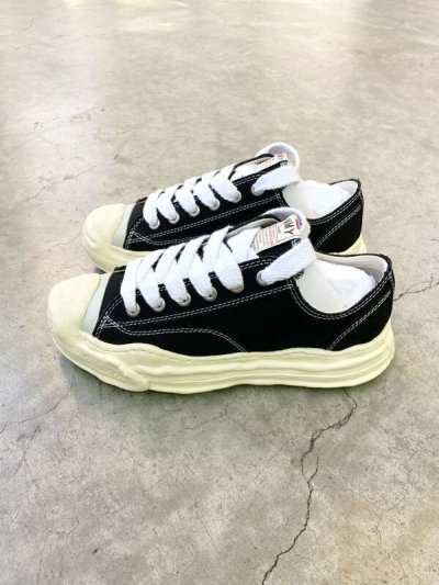 画像2: Maison MIHARA YASUHIRO ("HANK" VINTAGE COLOR SOLE CANVAS LOW-TOP SNEAKER) BLACK