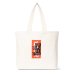 画像1: BLACK EYE PATCH (HWC LABEL TOTE BAG LARGE) WHITE (1)