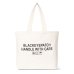 画像2: BLACK EYE PATCH (HWC LABEL TOTE BAG LARGE) WHITE (2)