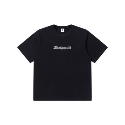 画像1: BLACK EYE PATCH (CHROMED SCRIPT EMBLEM TEE) BLACK