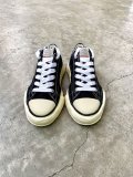 Maison MIHARA YASUHIRO ("PETERSON" VINTAGE COLOR SOLE CANVAS LOW-TOP SNEAKER) BLACK