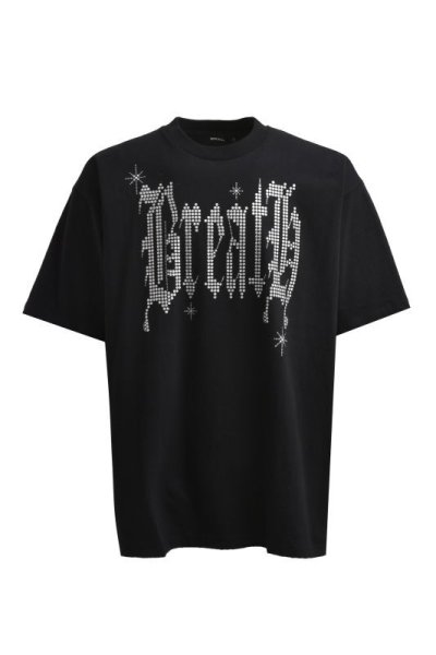 画像1: BREATH (GLITTER LOGO TEE) BLACK