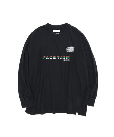 画像1: FACETASM (HANDYCAM LONG SLEEVE TEE) BLACK