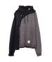 画像1: Maison MIHARA YASUHIRO (LAYARED HOODIE) BLACK (1)