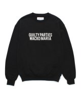 WACKO MARIA (MIDDLE WEIGHT CREW NECK SWEAT SHIRT) BLACK