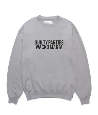 画像1: WACKO MARIA (MIDDLE WEIGHT CREW NECK SWEAT SHIRT) GREY