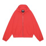 C.E (DBL KNIT ZIP HOODY) RED