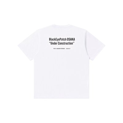 画像2: BLACK EYE PATCH (UNDER CONSTRUCTION TEE) WHITE