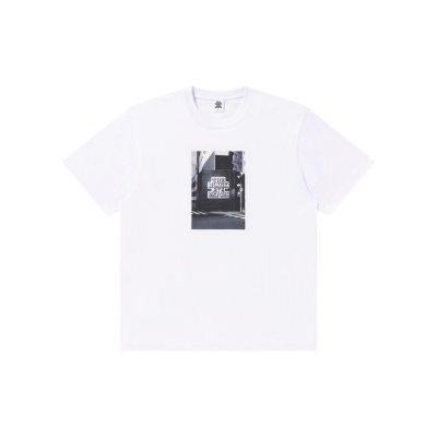 画像1: BLACK EYE PATCH (UNDER CONSTRUCTION TEE) WHITE