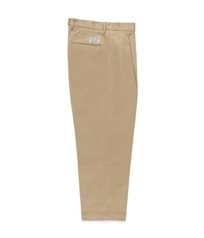 画像1: WACKO MARIA (DOUBLE PLEATED CHINO TROUSERS) BEIGE