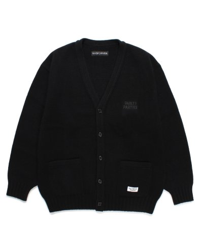 画像1: WACKO MARIA (CLASSIC CARDIGAN TYPE-2) BLACK