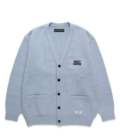 画像1: WACKO MARIA (CLASSIC CARDIGAN TYPE-2) BLUE