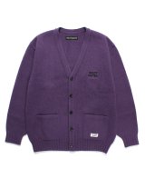 WACKO MARIA (CLASSIC CARDIGAN TYPE-2) PURPLE