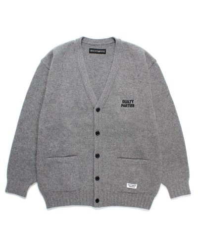 画像1: WACKO MARIA (CLASSIC CARDIGAN TYPE-2) GREY