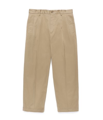 画像2: WACKO MARIA (DOUBLE PLEATED CHINO TROUSERS) BEIGE