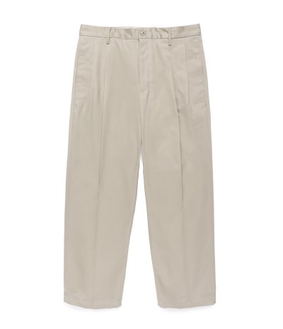 画像2: WACKO MARIA (DOUBLE PLEATED CHINO TROUSERS) L-BEIGE