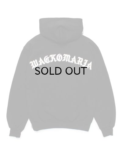 画像1: WACKO MARIA (MIDDLE WEIGHT PULLOVER HOODED SWEAT SHIRT TYPE-2) BLACK