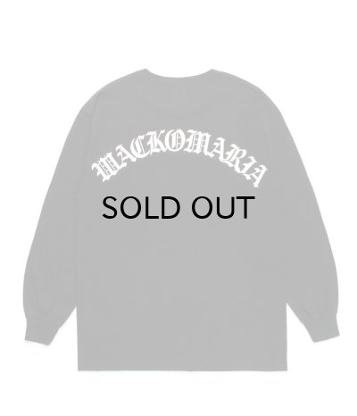 画像1: WACKO MARIA (CREW NECK LONG SLEEVE T-SHIRT TYPE-1) BLACK