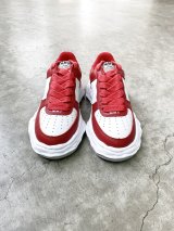 Maison MIHARA YASUHIRO ("WAYNE" OG SOLE LEATHER LOW SNEAKER) RED-WHT