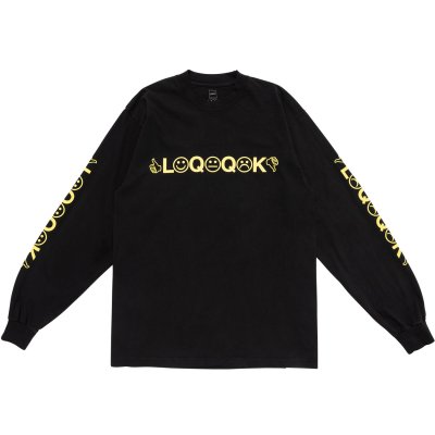 画像1: LQQK STUDIO (LQQK L/S TEE) BLACK