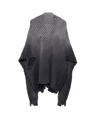 画像2: Maison MIHARA YASUHIRO (Sun Faded Like Knit Cardigan) BLACK