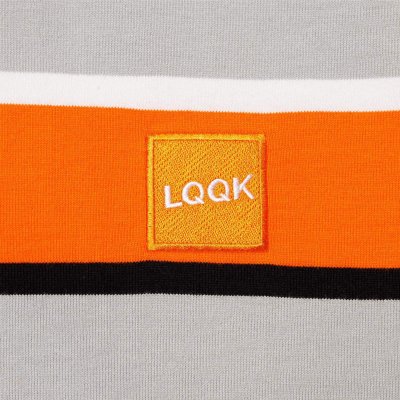 画像3: LQQK STUDIO (L/S RUGBY WEIGT BORDER TEEBOX LOGO) ORANGE