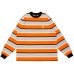 画像1: LQQK STUDIO (L/S RUGBY WEIGT BORDER TEEBOX LOGO) ORANGE (1)