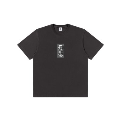 画像1: BLACK EYE PATCH (HANDLE WITH CARE TEE) CHARCOAL