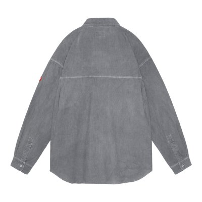 画像2: C.E (OVERDYE CORD DESIGN BIG SHIRT) GREY