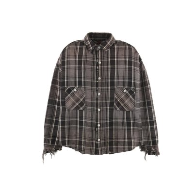 画像1: SAINT Mxxxxxx (FRANNEL SHIRT) BLK-GRY