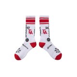 SAINT Mxxxxxx (BR SOCKS_SAINT SINNER) WHT-RED