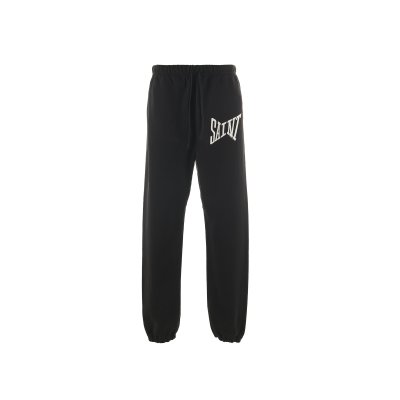 画像1: SAINT Mxxxxxx (SWEAT PANTS_RIBON SAINT) BLACK