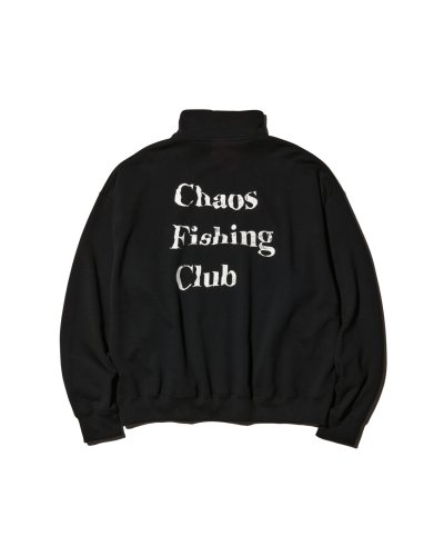 画像2: Chaos Fishing Club (LOGO HALF ZIP SWEAT SHIRT) BLACK