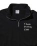 画像3: Chaos Fishing Club (LOGO HALF ZIP SWEAT SHIRT) BLACK (3)