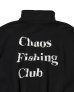 画像4: Chaos Fishing Club (LOGO HALF ZIP SWEAT SHIRT) BLACK (4)