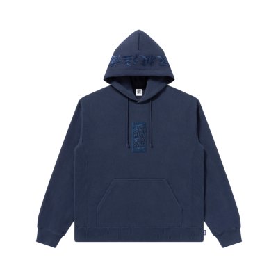 画像1: BLACK EYE PATCH (HANDLE WITH CARE HOODIE) NAVY