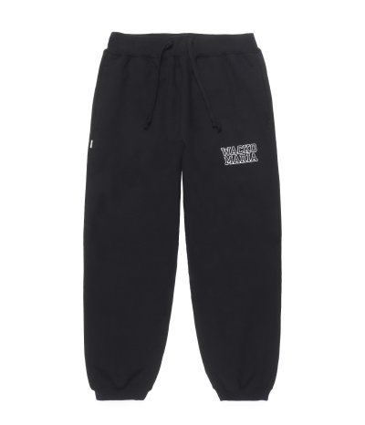 画像1: WACKO MARIA (HEAVY WEIGHT SWEAT PANTS) BLACK