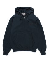 WACKO MARIA (HEAVY WEIGHT FULL ZIP HOODED SWEAT SHIRT TYPE-2) NAVY