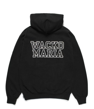 画像1: WACKO MARIA (HEAVY WEIGHT PULLOVER HOODED SWEAT SHIRT TYPE-2) BLACK