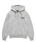 画像1: WACKO MARIA (HEAVY WEIGHT FULL ZIP HOODED SWEAT SHIRT TYPE-2) GRAY (1)