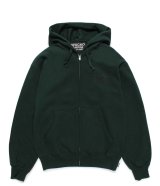 WACKO MARIA (HEAVY WEIGHT FULL ZIP HOODED SWEAT SHIRT TYPE-2) GREEN