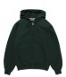 画像1: WACKO MARIA (HEAVY WEIGHT FULL ZIP HOODED SWEAT SHIRT TYPE-2) GREEN (1)