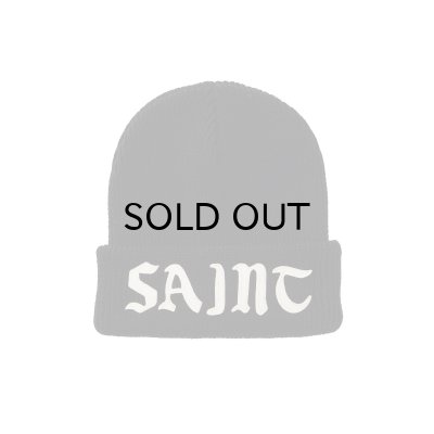 画像1: SAINT Mxxxxxx (KNIT CAP_SAINT) BLACK