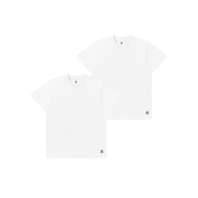 画像2: BLACK EYE PATCH (2 PACK CREW NECK TEE) WHITE