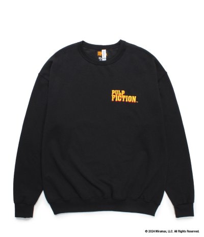 画像2: WACKO MARIA (PULP FICTION CREW NECK SWEAT SHIRT TYPE-5) BLACK