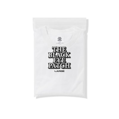 画像1: BLACK EYE PATCH (2 PACK CREW NECK TEE) WHITE