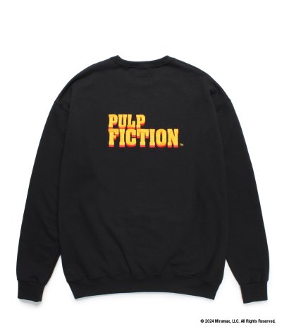 画像2: WACKO MARIA (PULP FICTION CREW NECK SWEAT SHIRT TYPE-4) BLACK