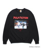 WACKO MARIA (PULP FICTION CREW NECK SWEAT SHIRT TYPE-4) BLACK