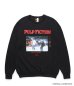 画像1: WACKO MARIA (PULP FICTION CREW NECK SWEAT SHIRT TYPE-4) BLACK (1)