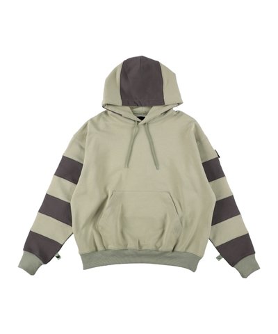 画像1: PHINGERIN (BORDER PATCH HOODIE) GREEN